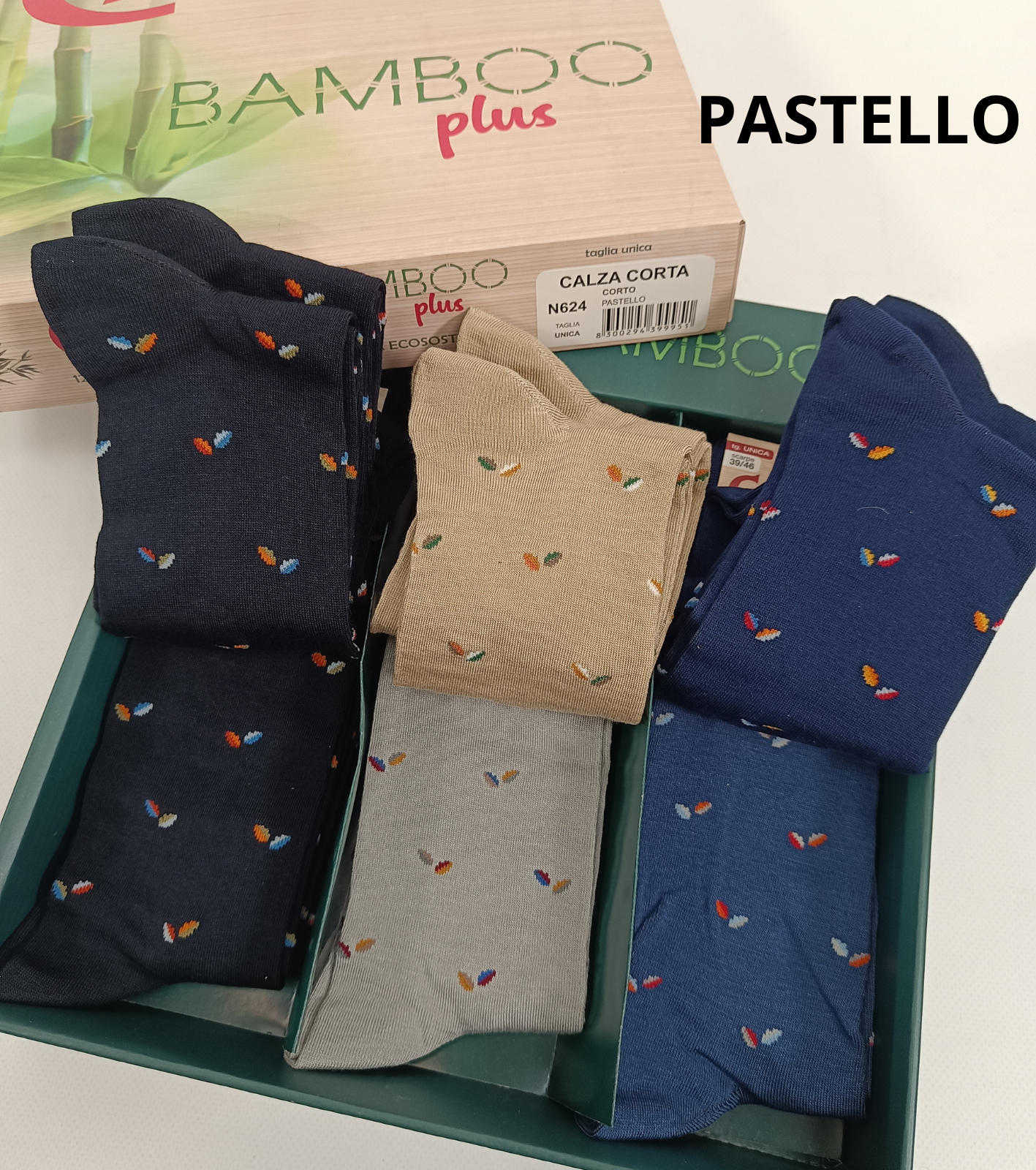 Pánské krátké ponožky N624 Tellini S.R.L. Velkoobchodní oblečení